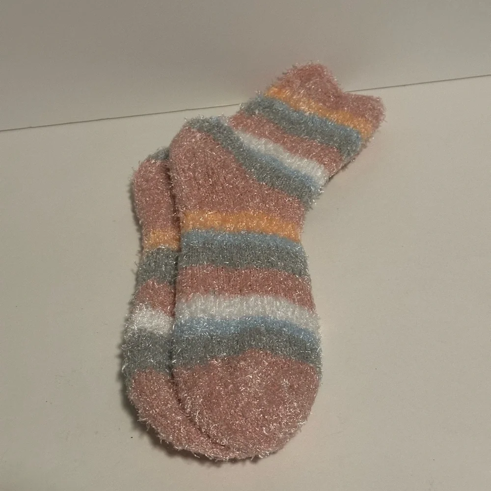 Collection of 3 Pairs of Fuzzy Socks Size 9-11